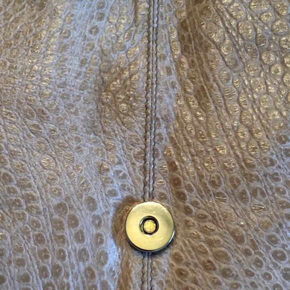 Vintage 1920’s Benelli Roma Leather ostrich stamped cross body adjustable bag - Picture 16 of 17